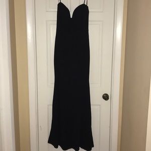 Strapless, sweetheart neck formal dress